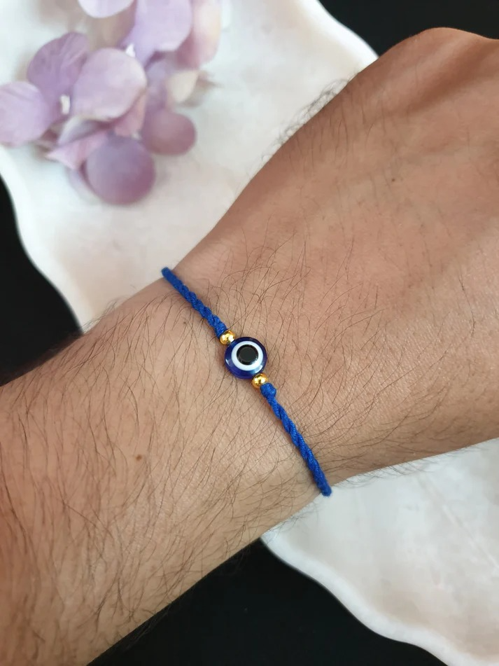 Eternz Certified Jewellery - JAIPRIBlue Evil Eye Protection Thread Tie Bracelet
