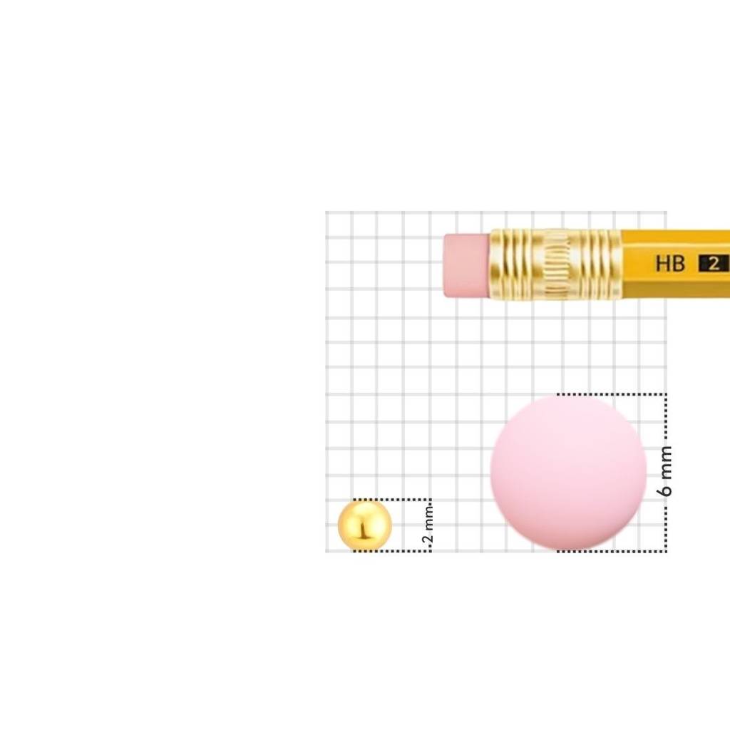 Yuvora 18K Yellow Gold Ball Stud Nose Pin For Women | Screw Back Closure | Bis Hallmarked | Pure Gold N : BNP1001-2-HP-18YG-IS