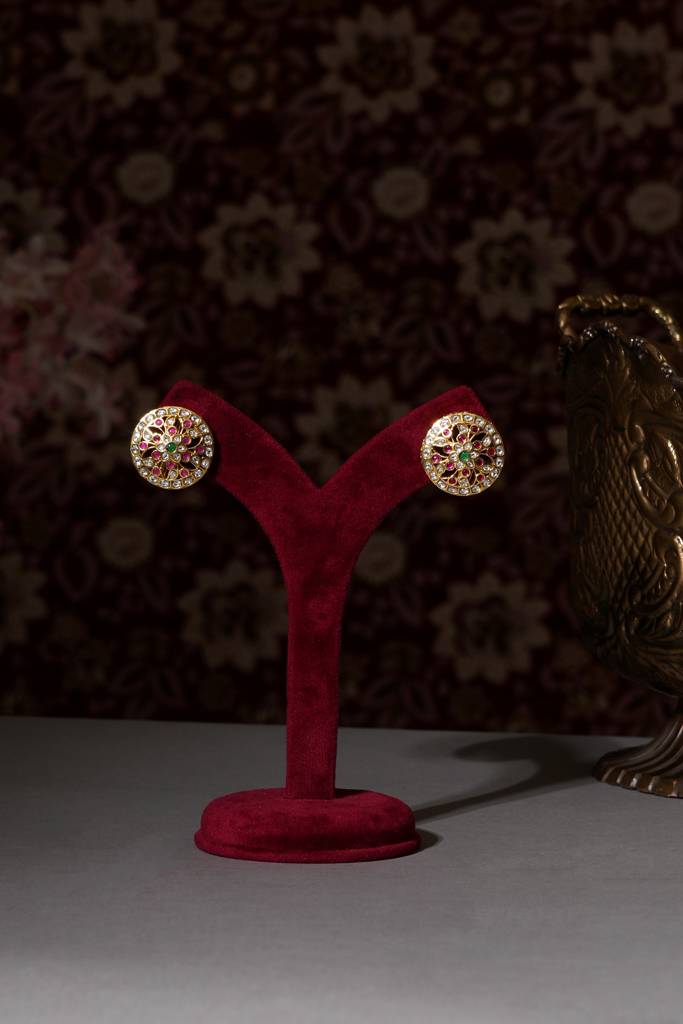 Luxury Statement South Indian Studs : BP-ER-1047