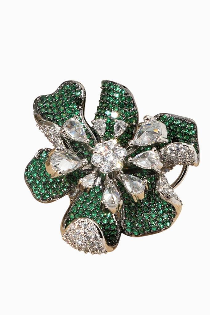 American Diamond Earrings – Premium Rhodium Plated Real Diamond Shine : BP-ER-1107