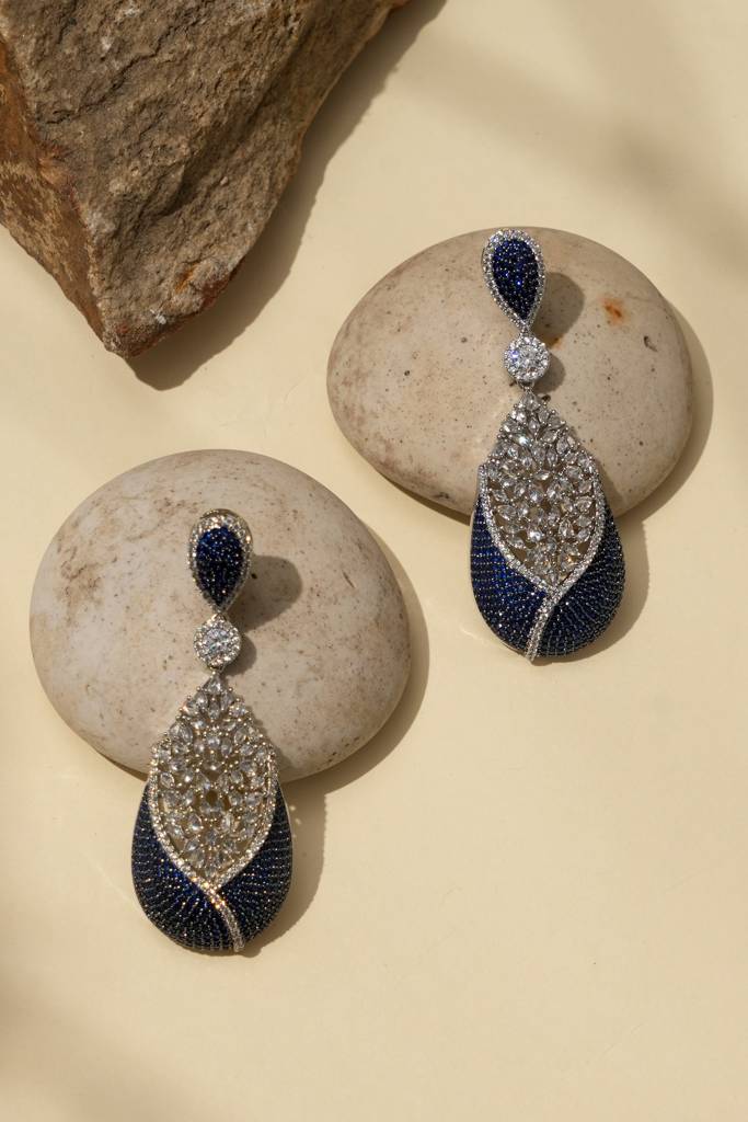 Luxury American Diamond Cocktail Earrings : BP-ER-1119