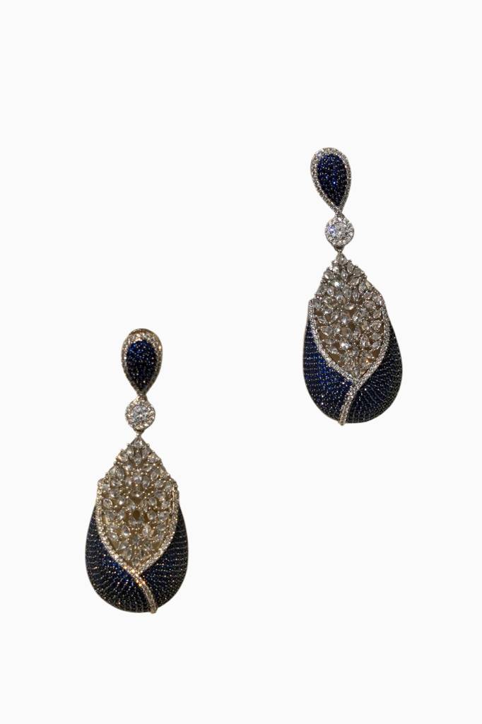 Luxury American Diamond Cocktail Earrings : BP-ER-1119