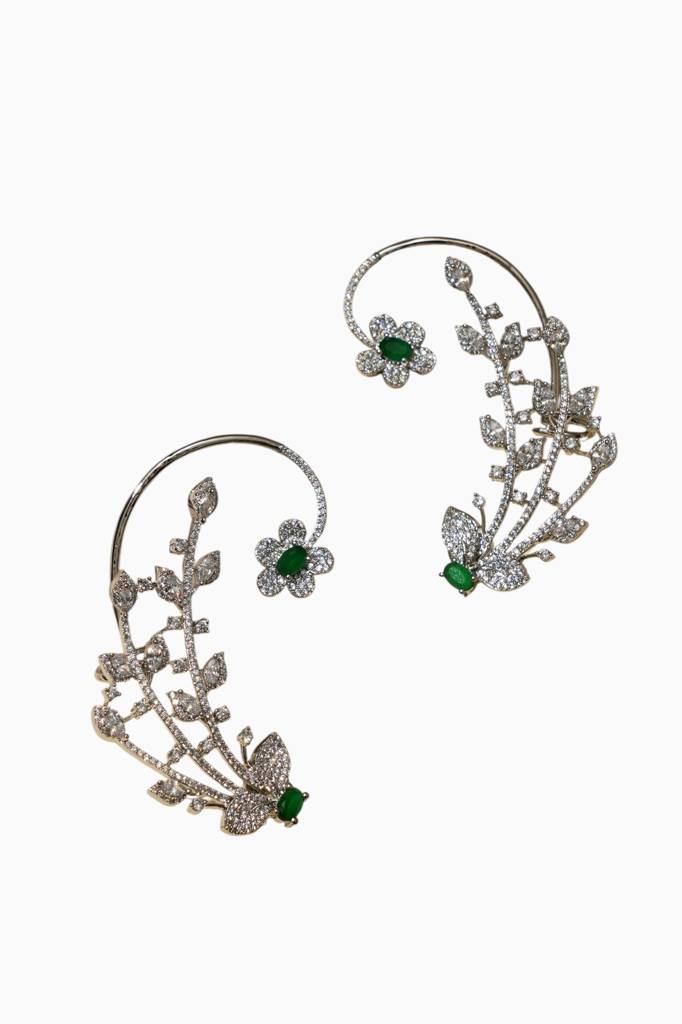 Luxury Real Diamond Look Earcuff : BP-ER-1123