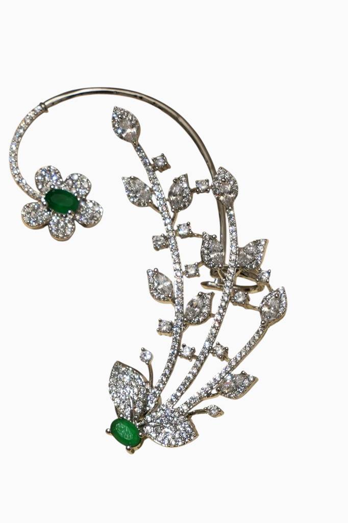 Luxury Real Diamond Look Earcuff : BP-ER-1123