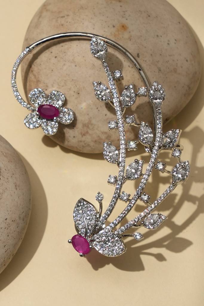 Luxury Real Diamond Look Earcuff : BP-ER-1124