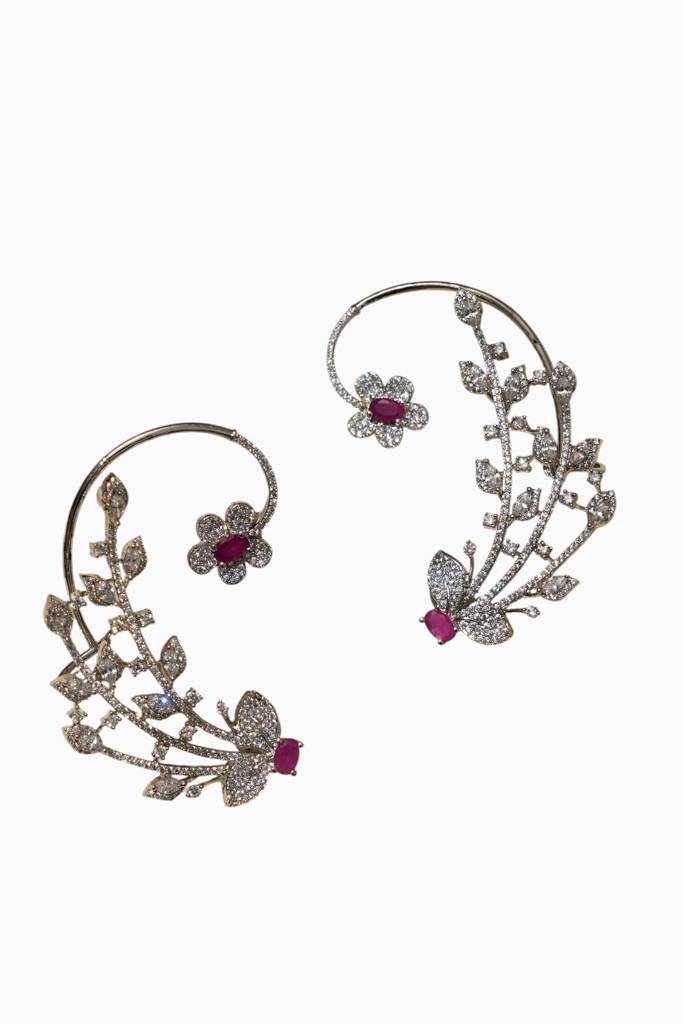 Luxury Real Diamond Look Earcuff : BP-ER-1124