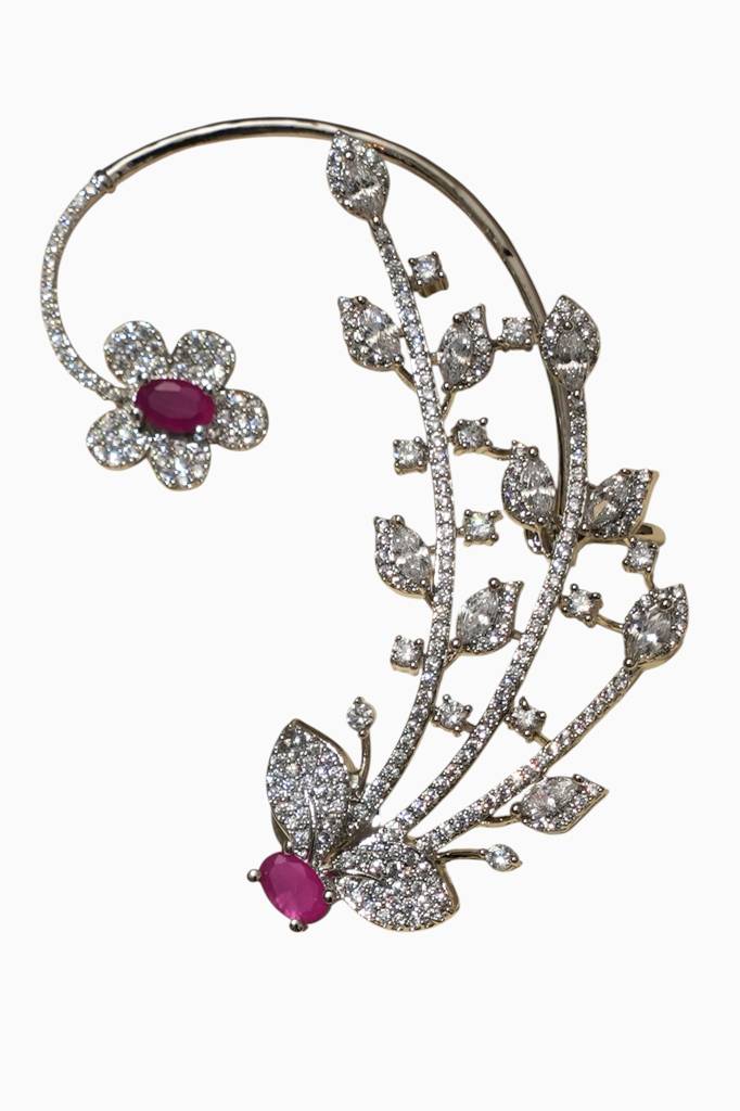 Luxury Real Diamond Look Earcuff : BP-ER-1124