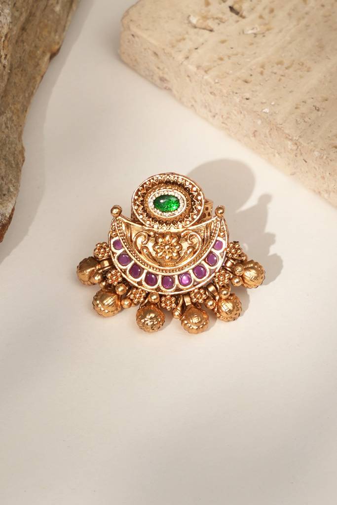Premium Heritage Gold Look Ring For Women : BP-FR-1082