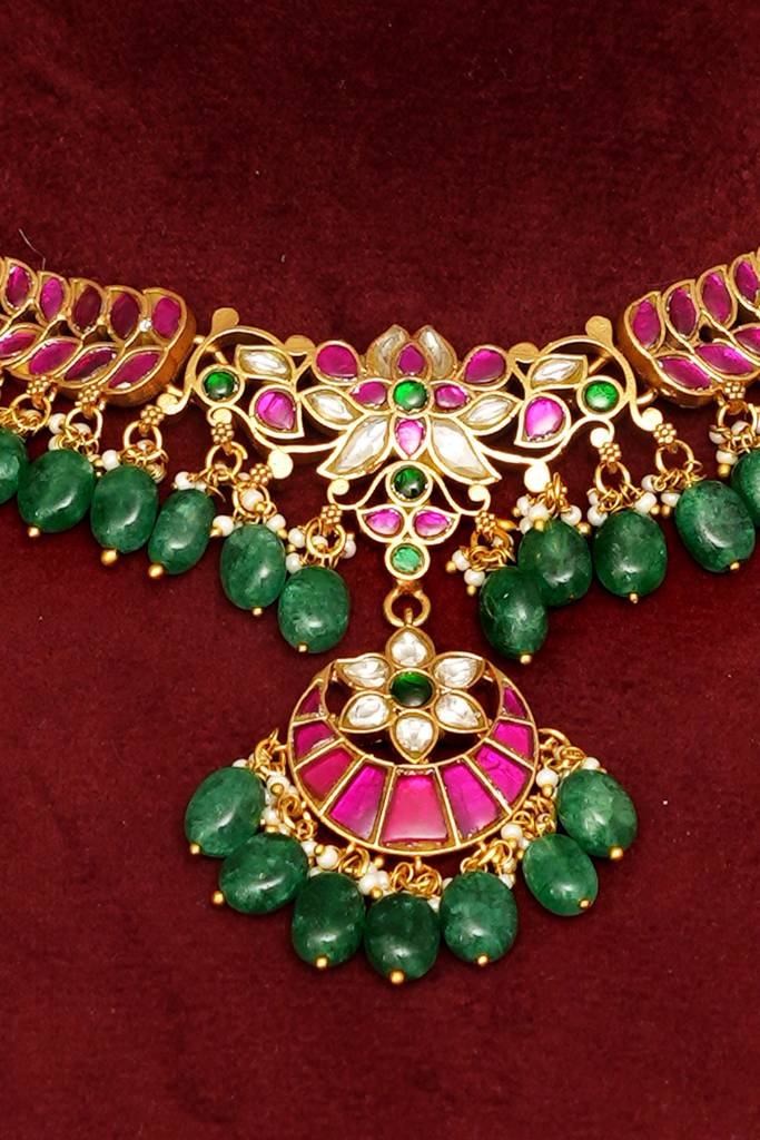 Premium Jadau South Indian Choker : BP-NK-1023