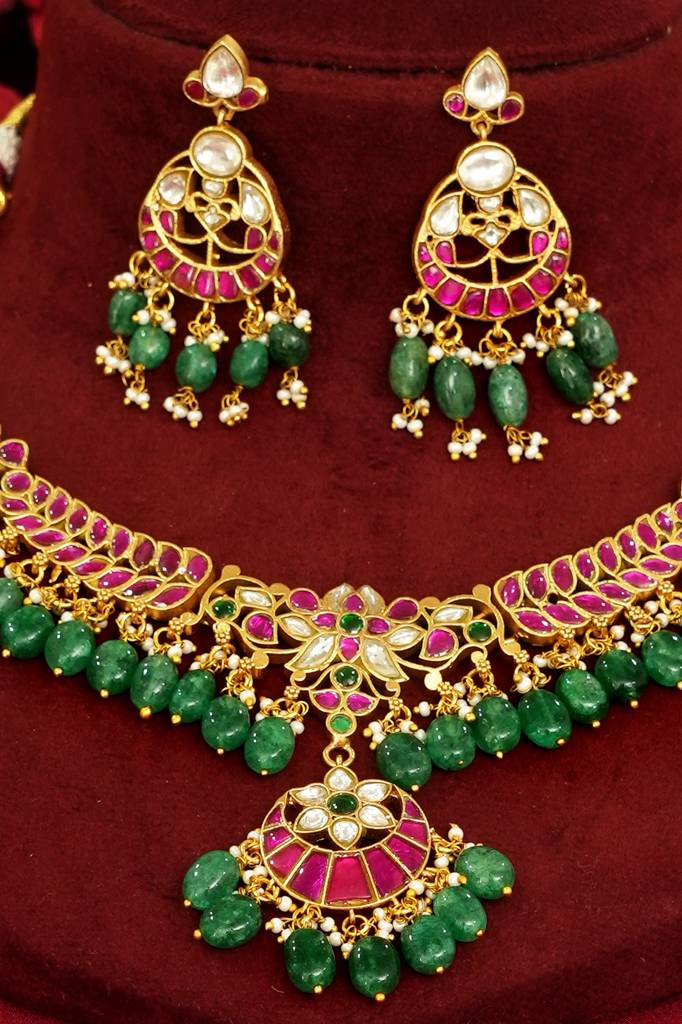 Premium Jadau South Indian Choker : BP-NK-1023