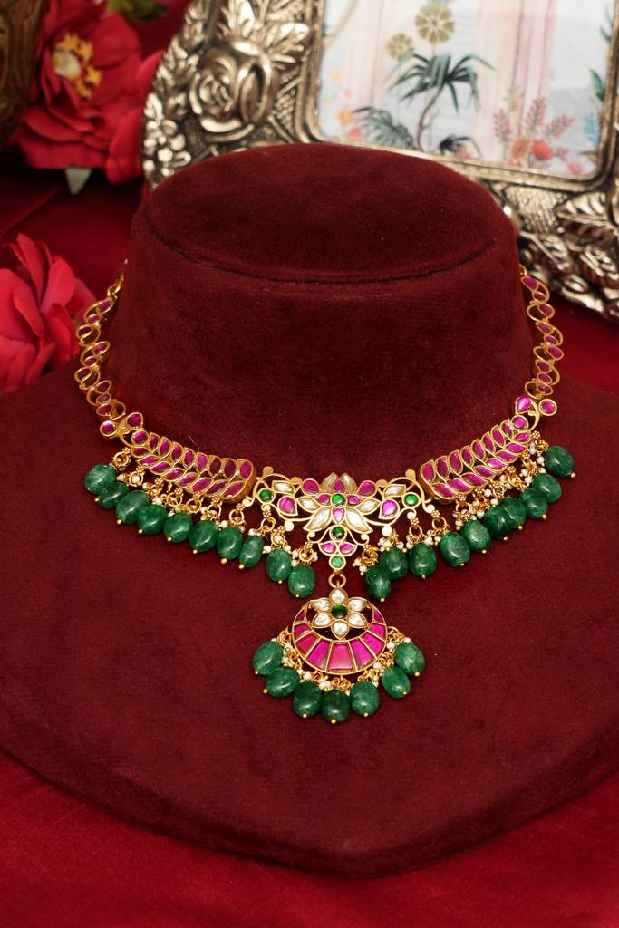 Premium Jadau South Indian Choker : BP-NK-1023