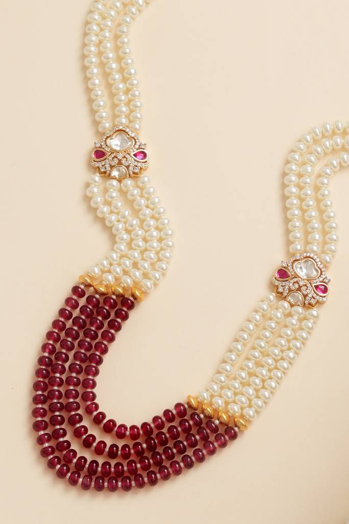 Maharaja Pearl Wedding Groom Mala : BP-NK-1165