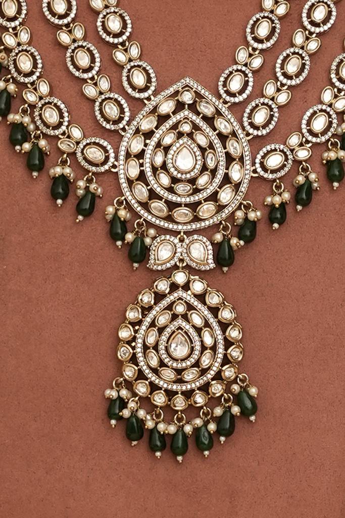 Royal Polki Kundan Layered Rani Haar : BP-NK-1298