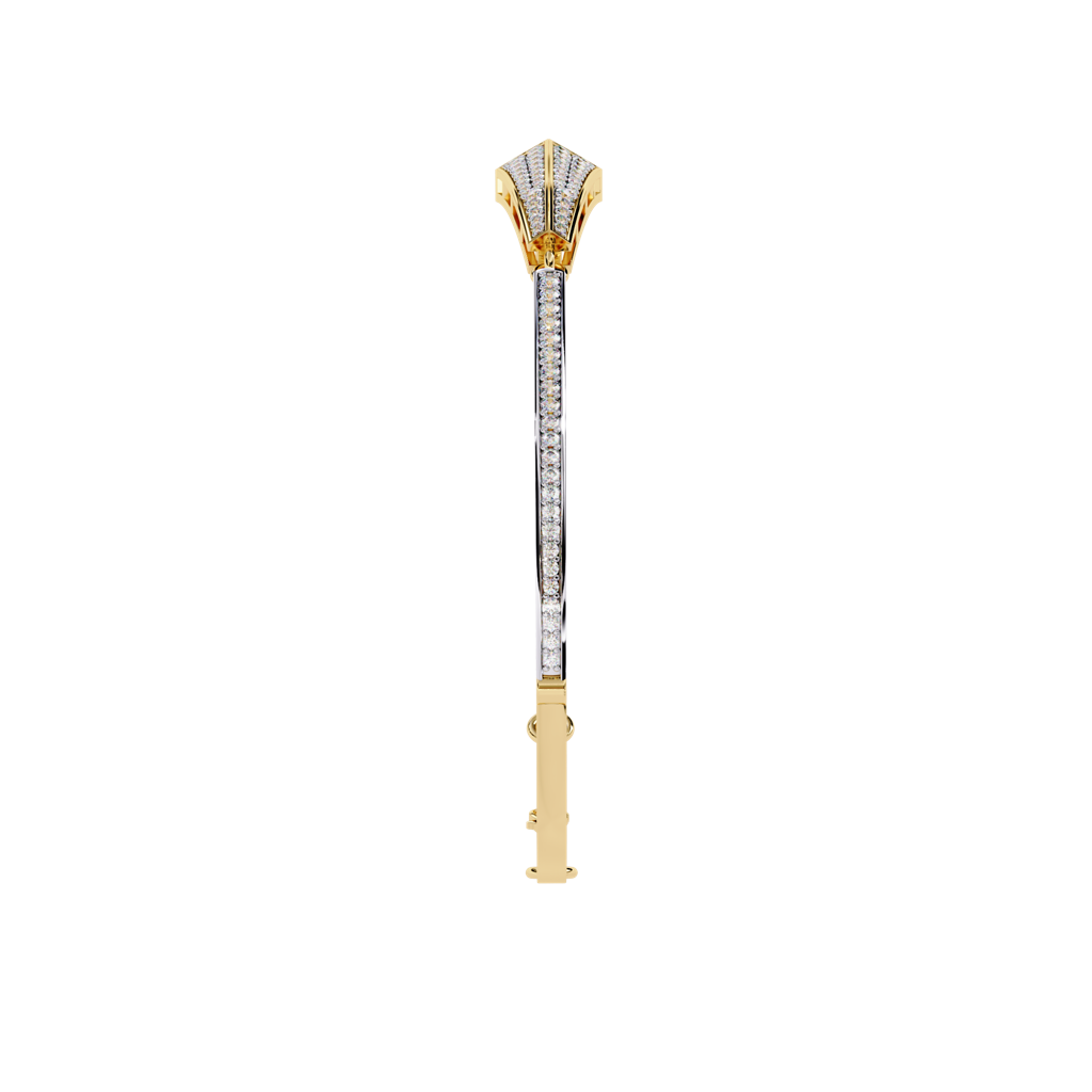 0.55Ct Round Lab Grown Diamond Tapered Pyramid Bracelet : ZY-002