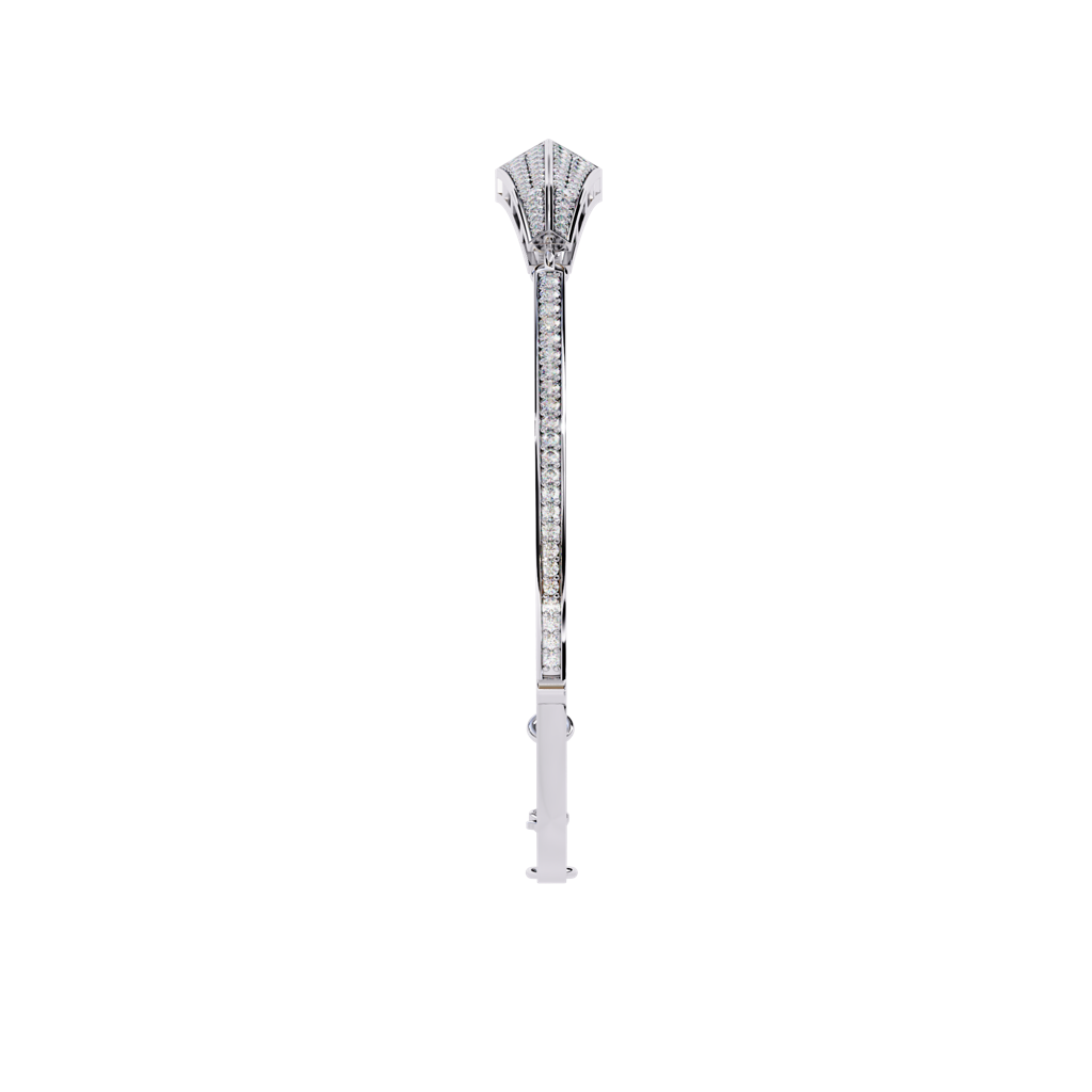 0.55Ct Round Lab Grown Diamond Tapered Pyramid Bracelet : ZY-002
