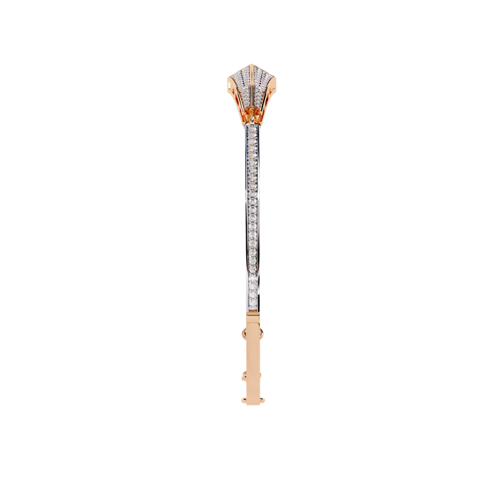 0.55Ct Round Lab Grown Diamond Tapered Pyramid Bracelet : ZY-002