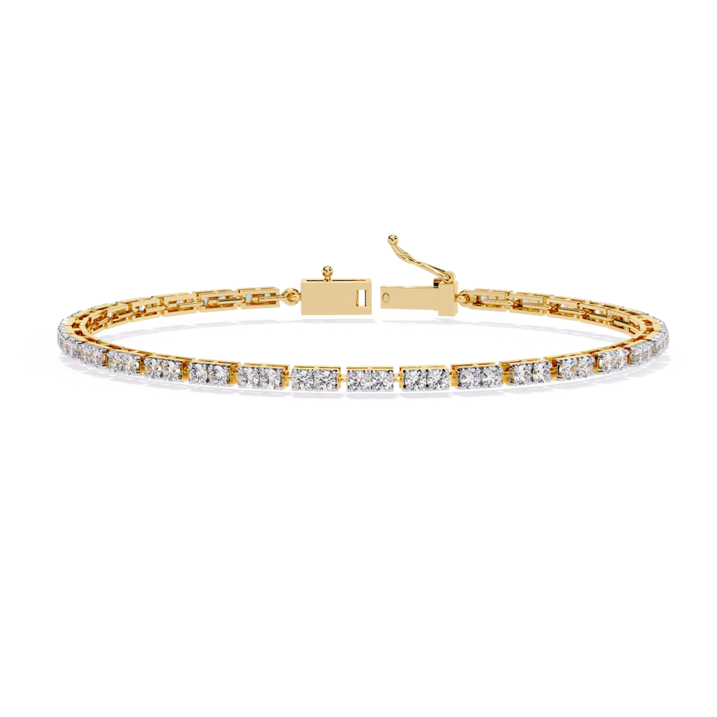 2.30Ct Round Lab Grown Diamond Tennis Bracelet : ZY-007
