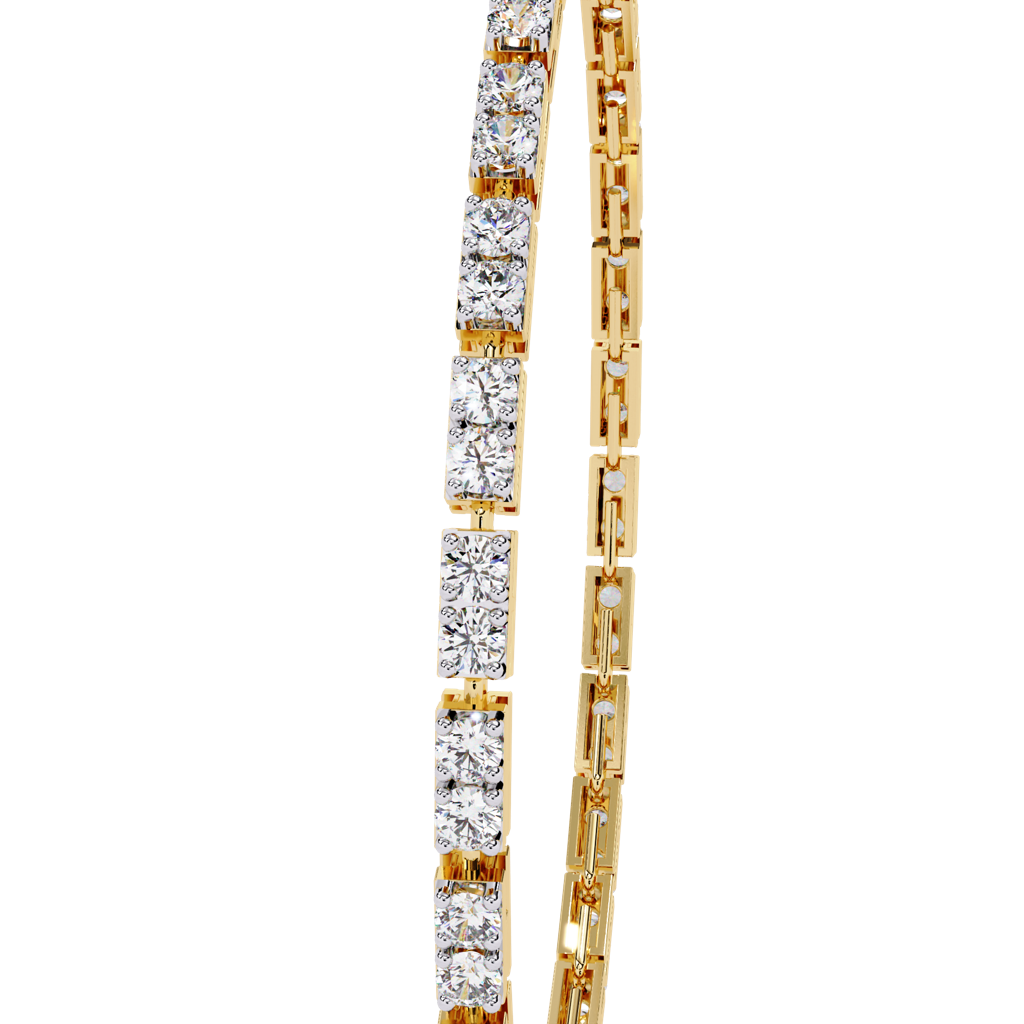 2.30Ct Round Lab Grown Diamond Tennis Bracelet : ZY-007