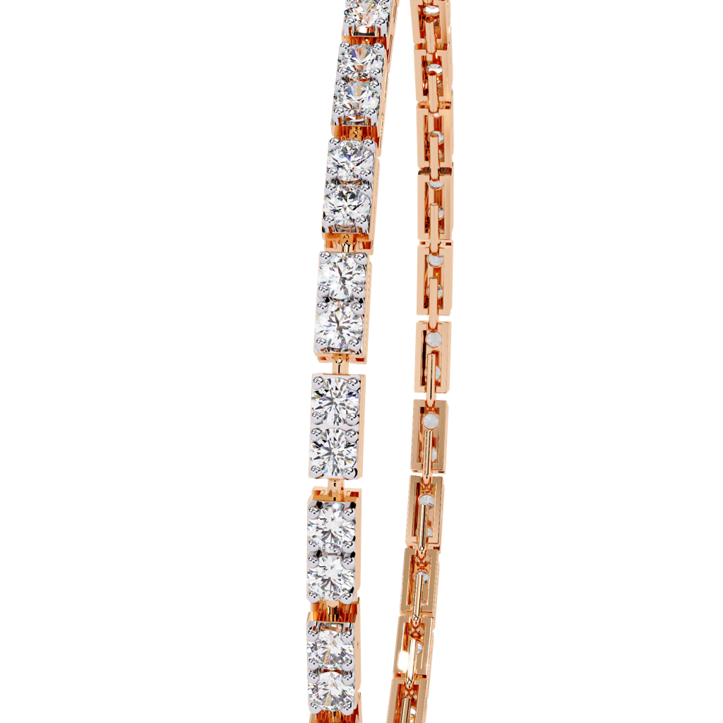 2.30Ct Round Lab Grown Diamond Tennis Bracelet : ZY-007