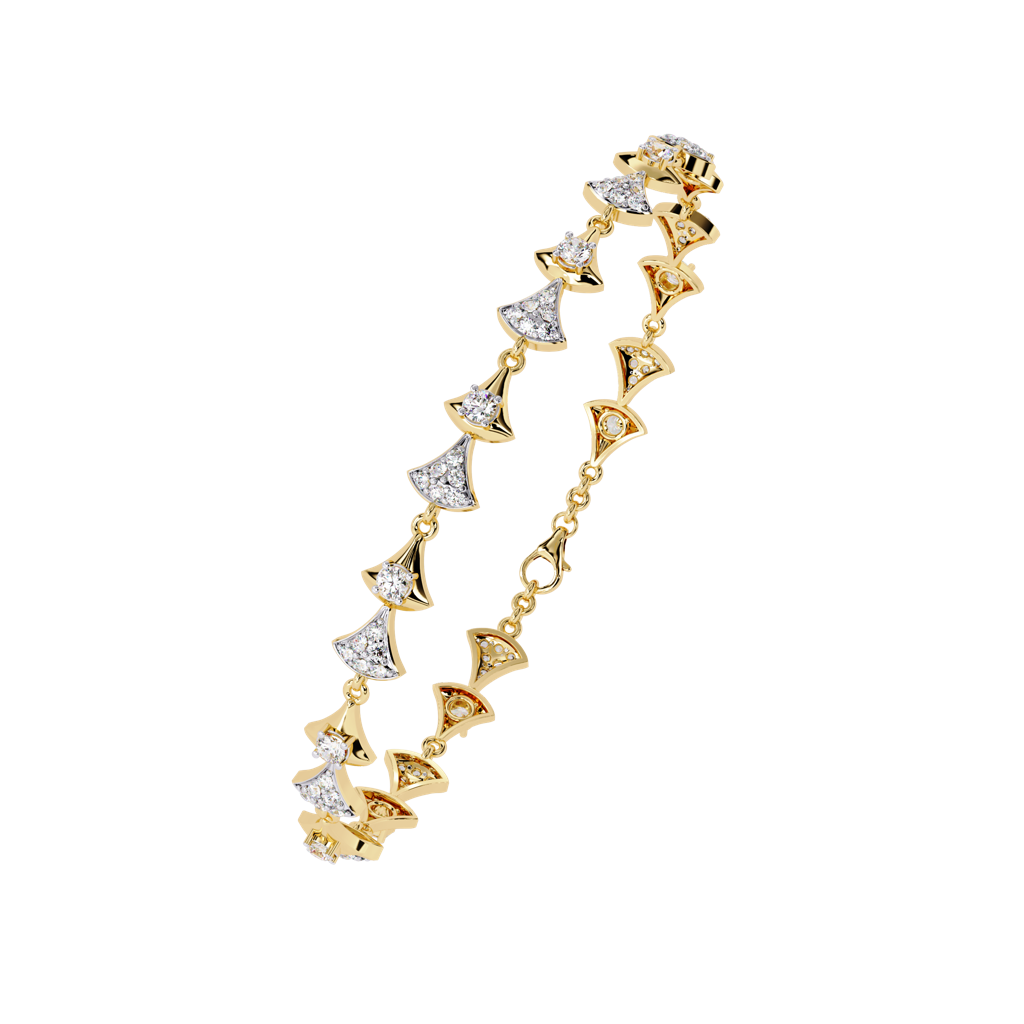 1.26Ct Round Lab Grown Diamond Tennis Bracelet : ZY-008