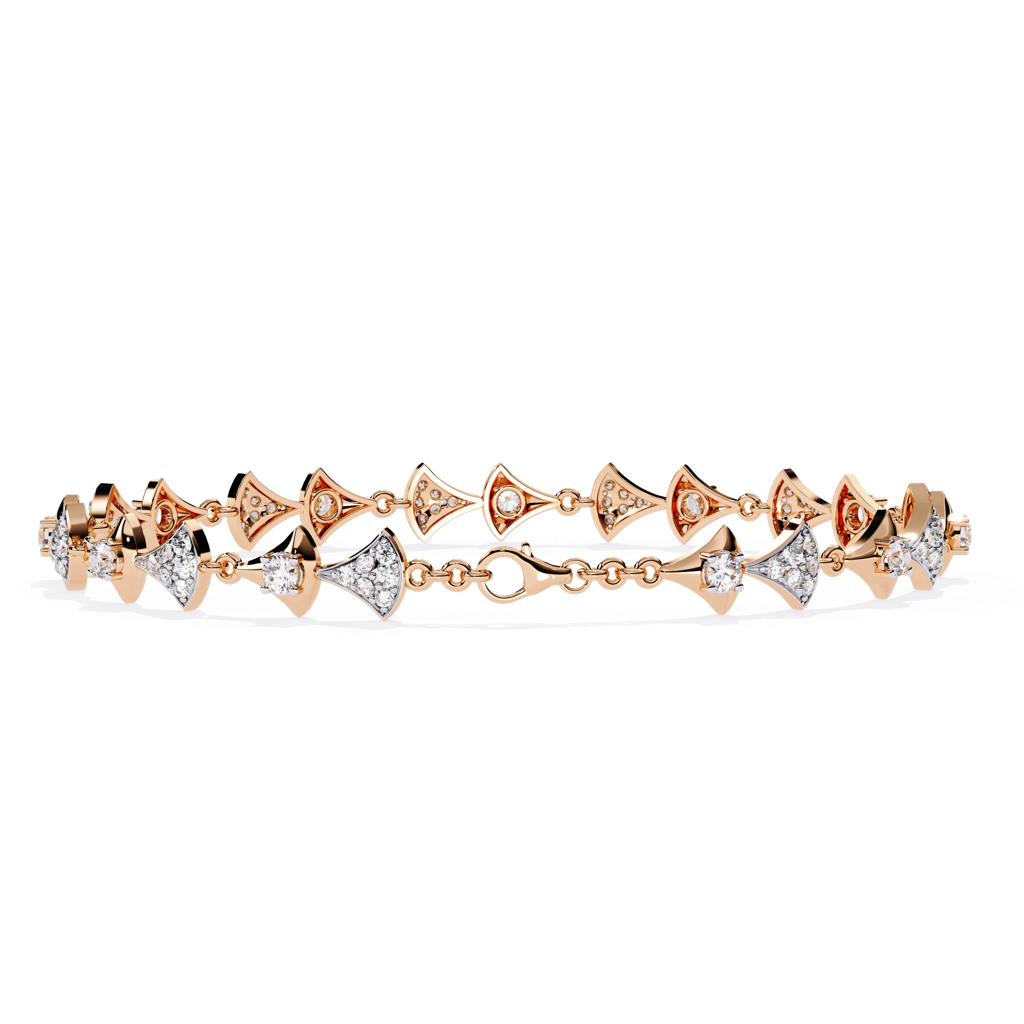 1.26Ct Round Lab Grown Diamond Tennis Bracelet : ZY-008