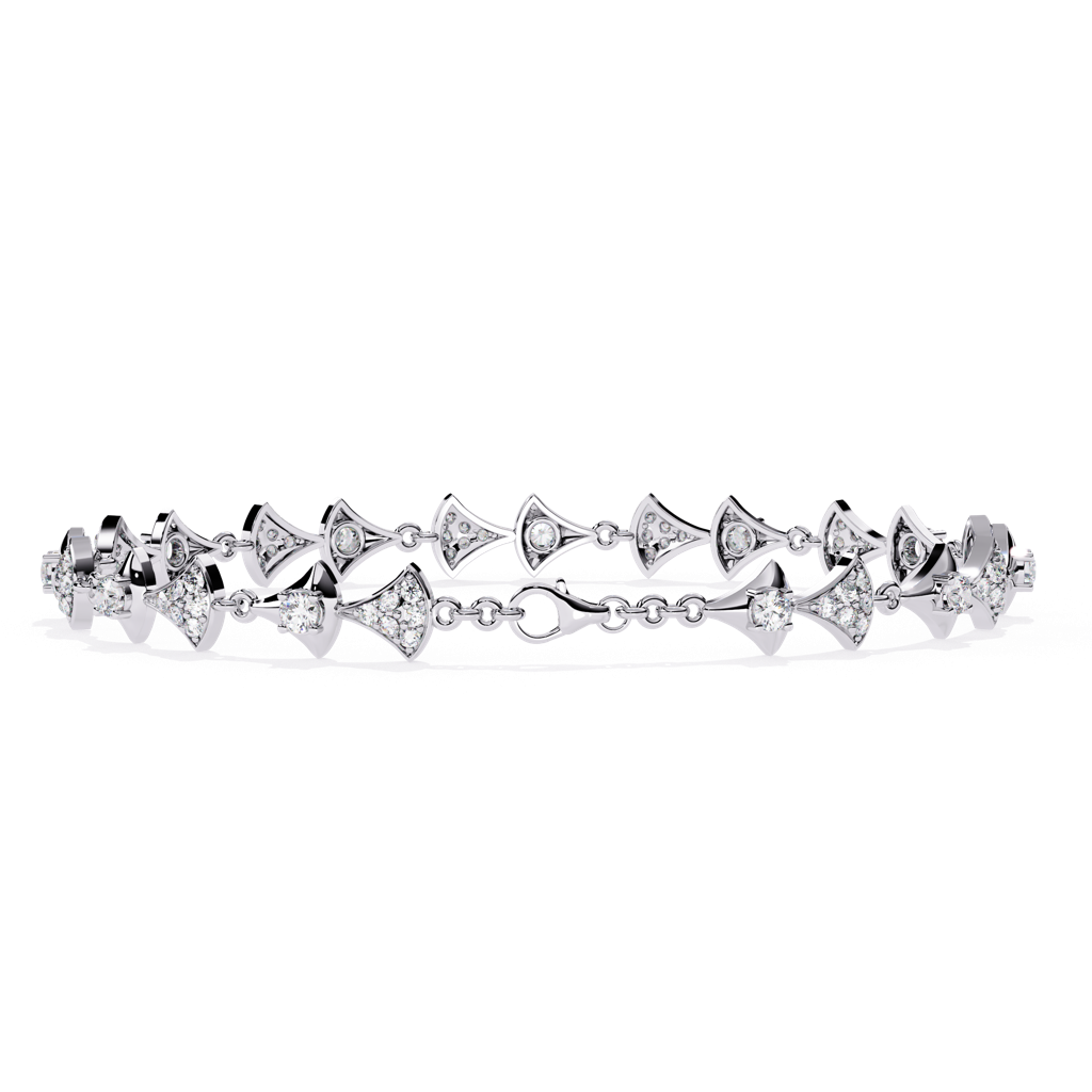 1.26Ct Round Lab Grown Diamond Tennis Bracelet : ZY-008