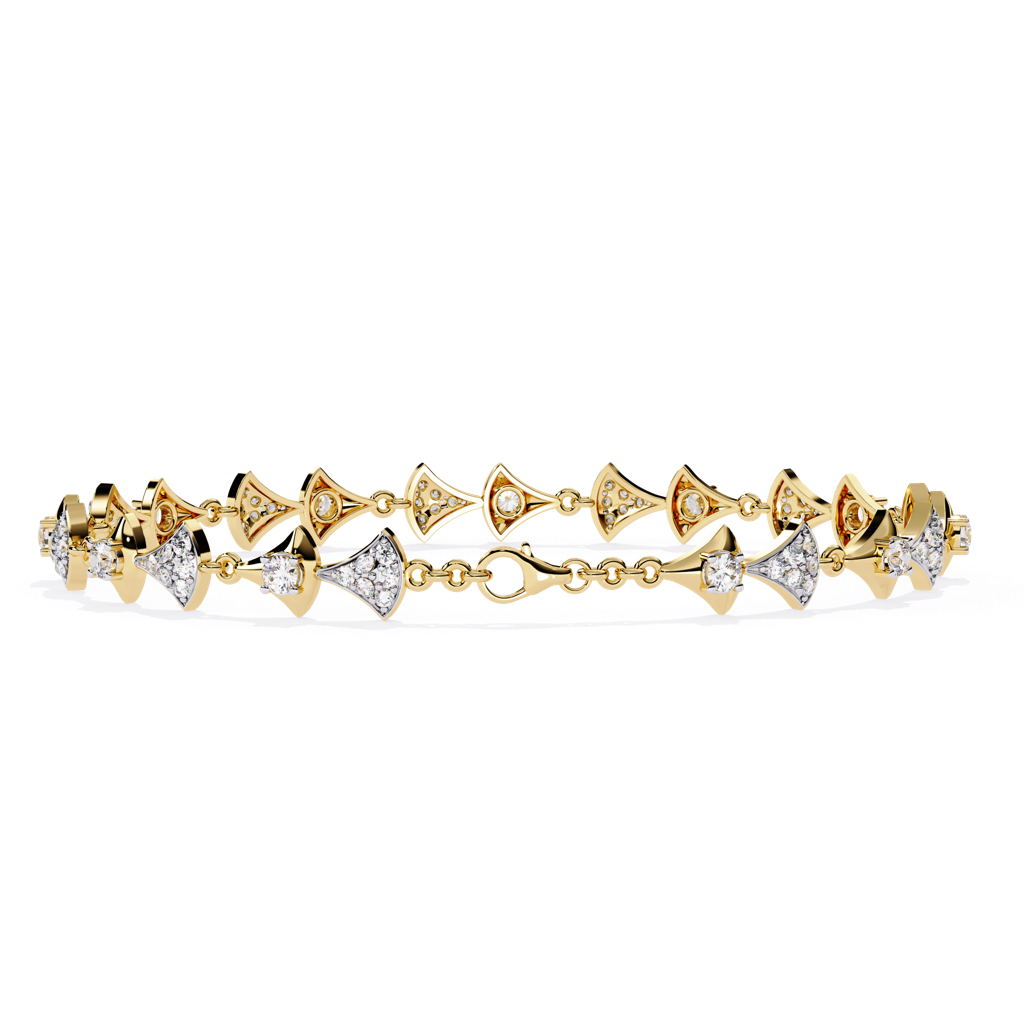 1.26Ct Round Lab Grown Diamond Tennis Bracelet : ZY-008