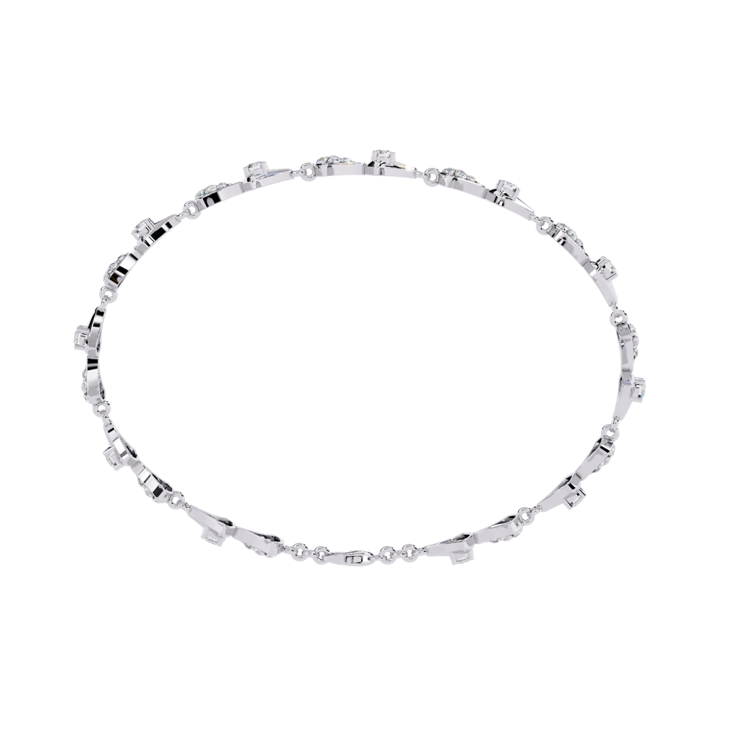 1.26Ct Round Lab Grown Diamond Tennis Bracelet : ZY-008