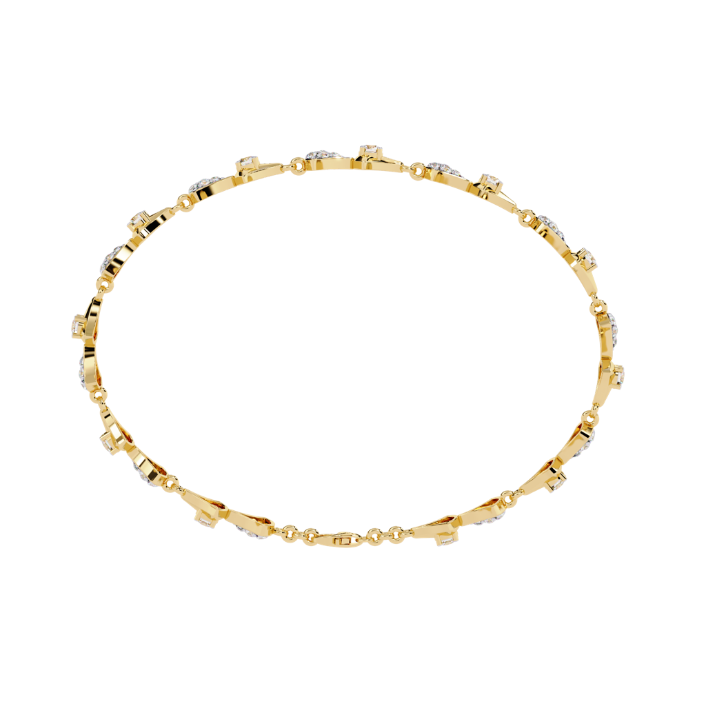 1.26Ct Round Lab Grown Diamond Tennis Bracelet : ZY-008
