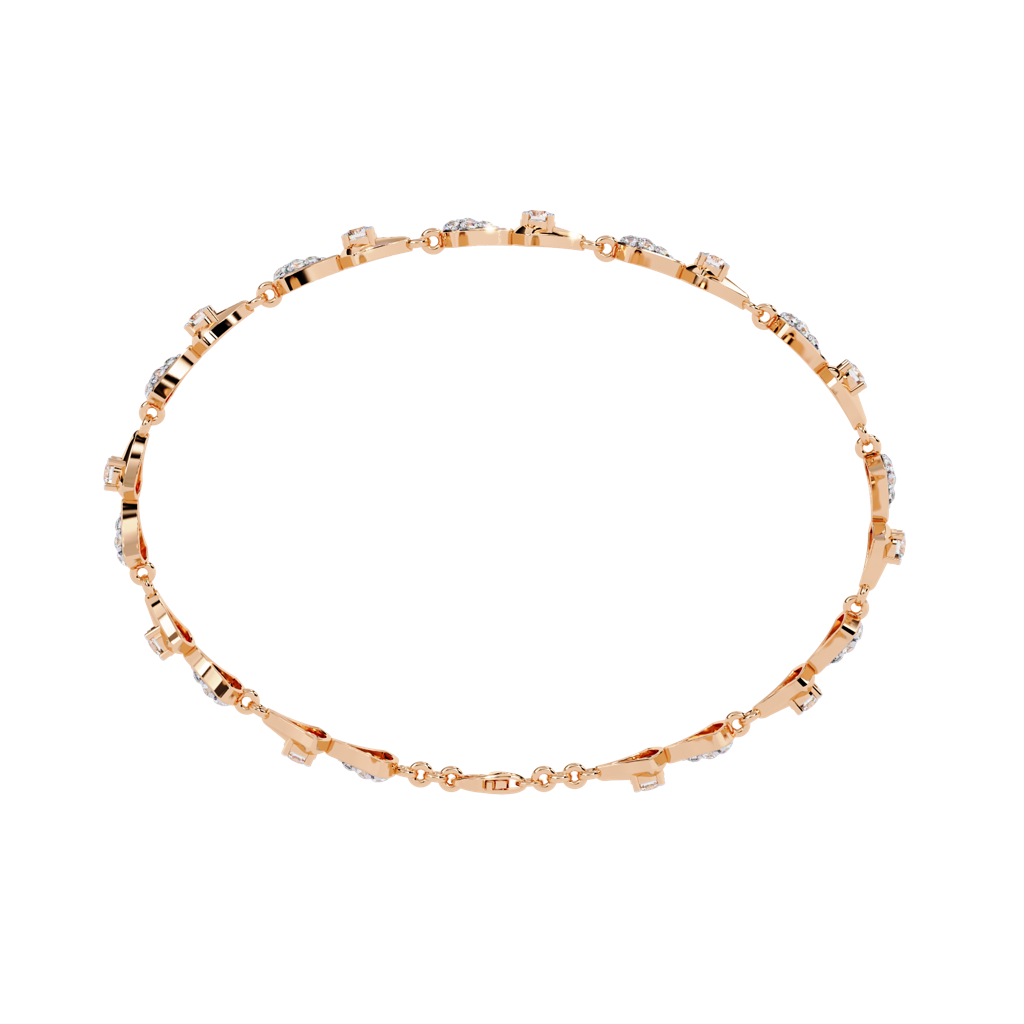 1.26Ct Round Lab Grown Diamond Tennis Bracelet : ZY-008