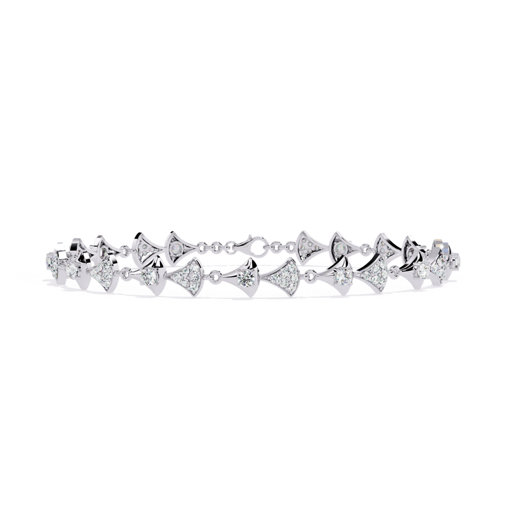 1.26Ct Round Lab Grown Diamond Tennis Bracelet : ZY-008