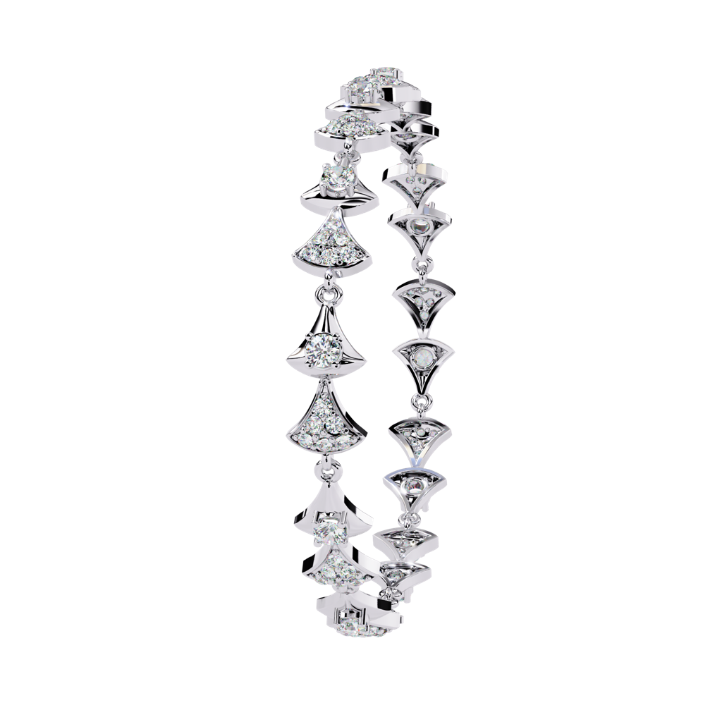 1.26Ct Round Lab Grown Diamond Tennis Bracelet : ZY-008