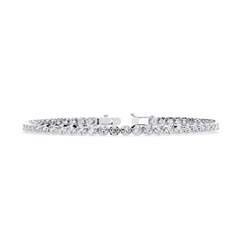 2.62Ct Round Lab Grown Diamond Tennis Bracelet : ZY-009