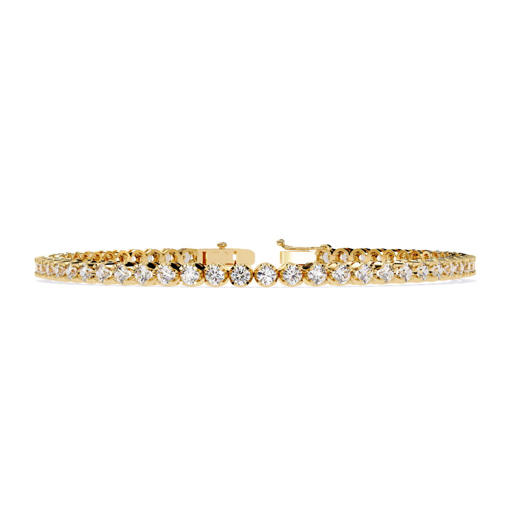 2.62Ct Round Lab Grown Diamond Tennis Bracelet : ZY-009
