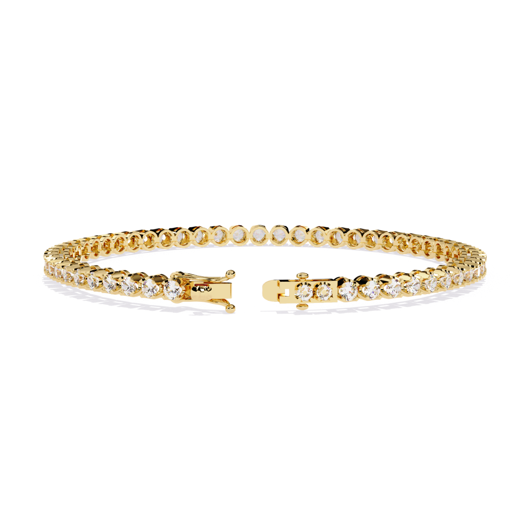 2.62Ct Round Lab Grown Diamond Tennis Bracelet : ZY-009