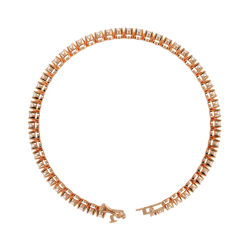 2.62Ct Round Lab Grown Diamond Tennis Bracelet : ZY-009
