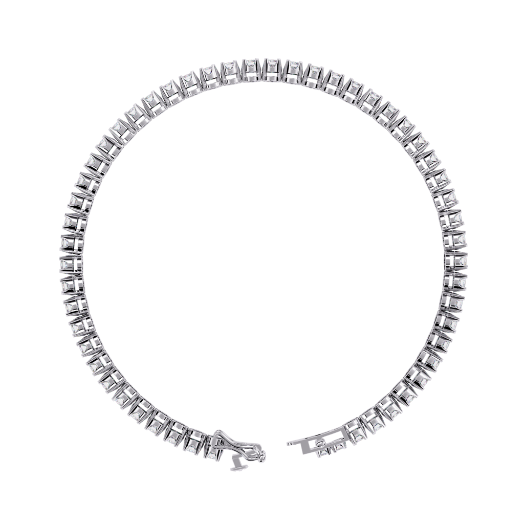 2.62Ct Round Lab Grown Diamond Tennis Bracelet : ZY-009