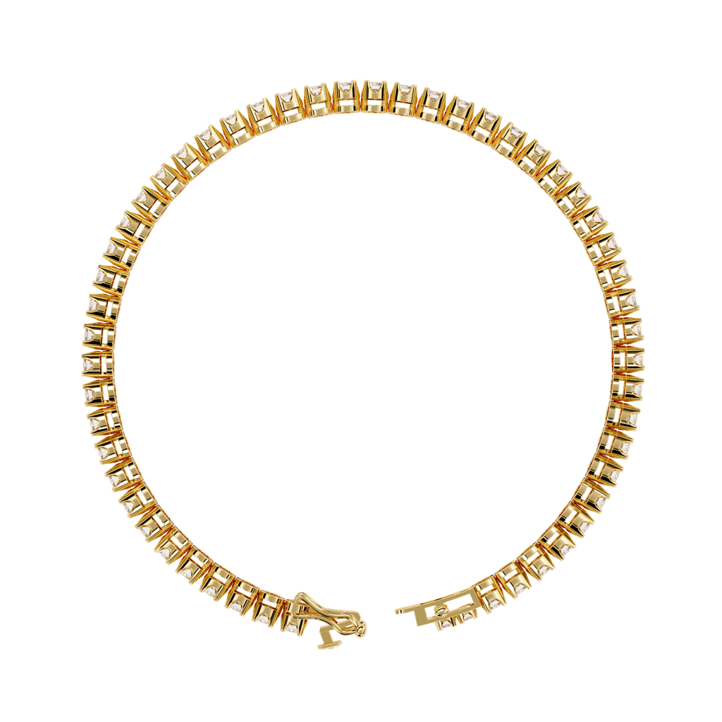 2.62Ct Round Lab Grown Diamond Tennis Bracelet : ZY-009