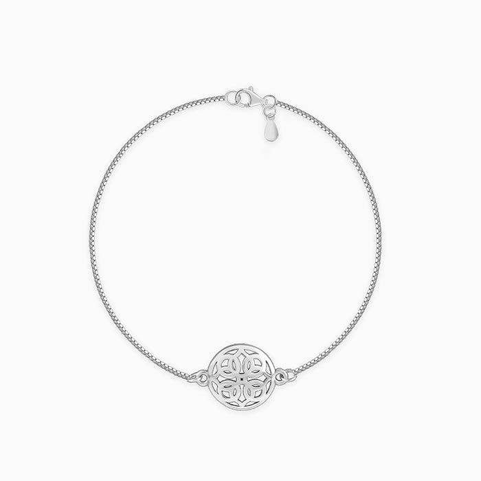Silver Spiritual Mandala Bracelet Rakhi : BR01209