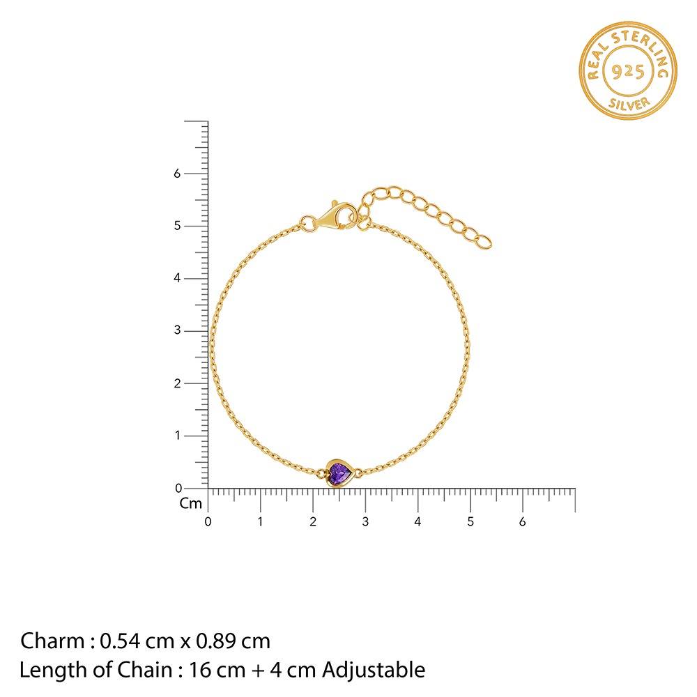 925 Silver Golden Divine Amour Bracelet|Gifts For Women And Girls | With Certificate Of Authenticity And 925 Stamp | : BR01488