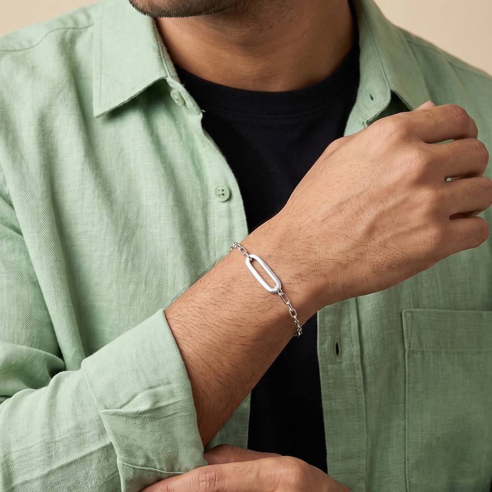 925 Silver Torus Bracelet For Him, Adjustable |Gifts For Women And Girls | With Certificate Of Authenticity And 925  : BR01849