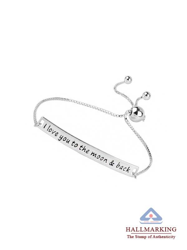 Love You To The Moon Sliding Bracelet : BR107029EN
