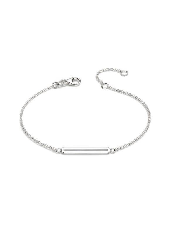 Silver Lunea Open Bar Bracelet : BR107826S7HISL