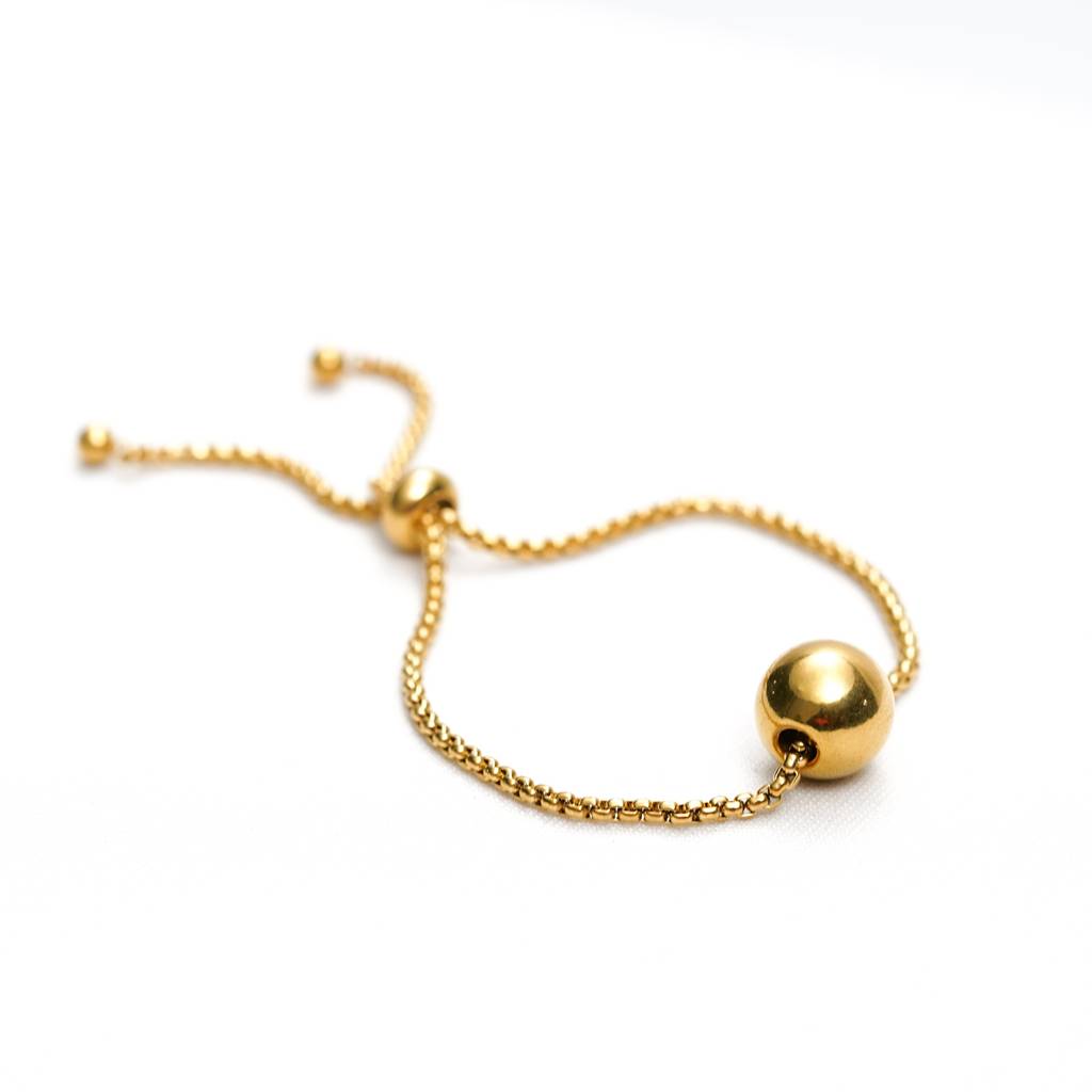 Aurelia Gold Bead Chain Bracelet : BR137