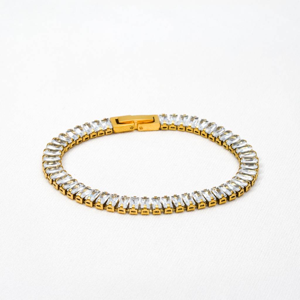 Prism Baguette Tennis Bracelet : BR43