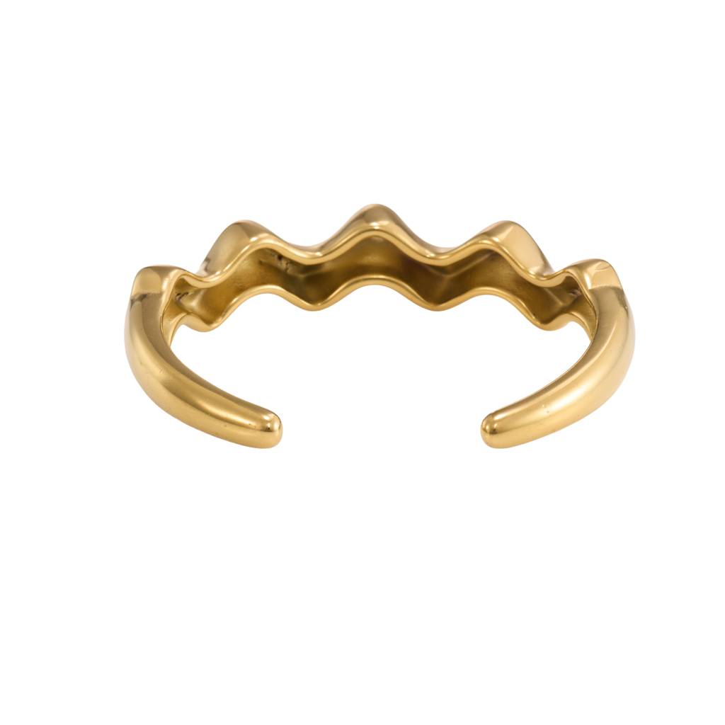 Gilded Ripple Cuff : BR48