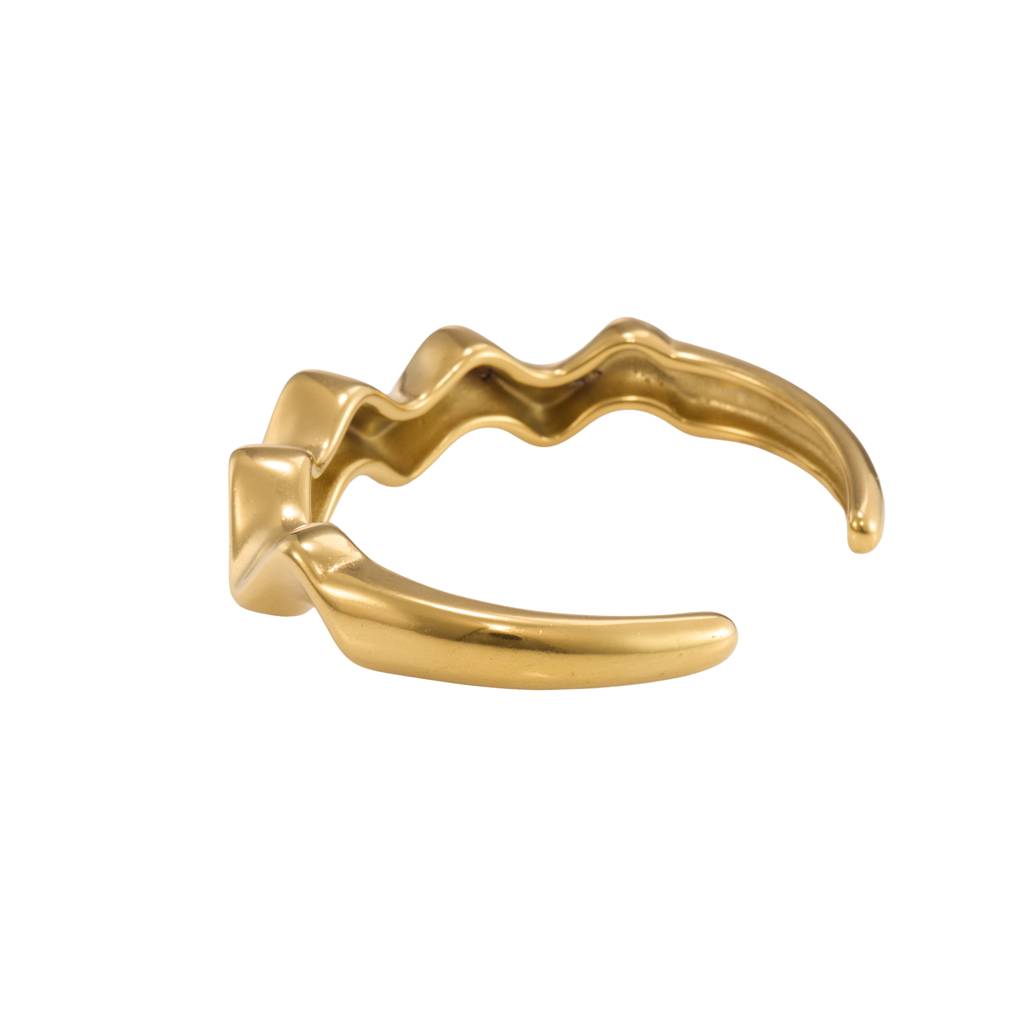 Gilded Ripple Cuff : BR48