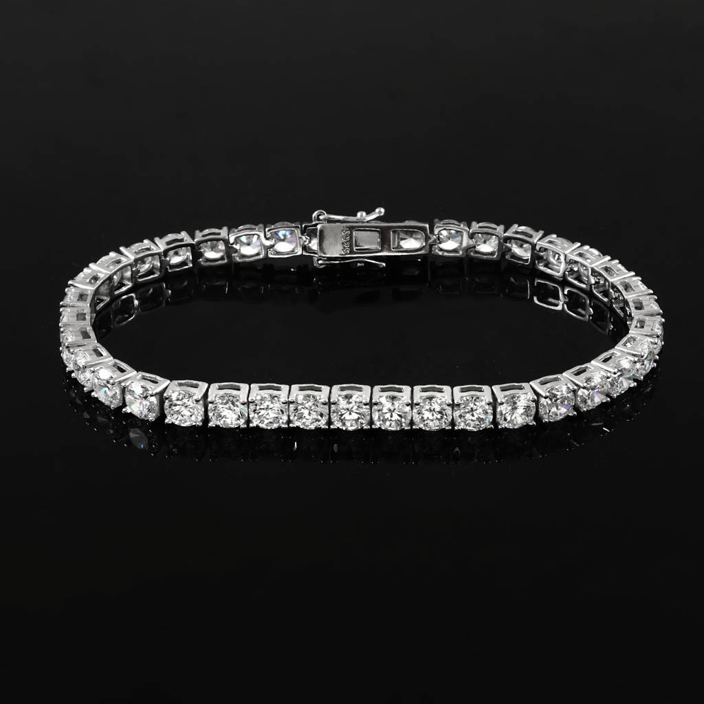 Baaraat Bracelet – 925 Silver Mozambique Stone Set Tennis Bracelet : ZIRAK-Bracelet-020
