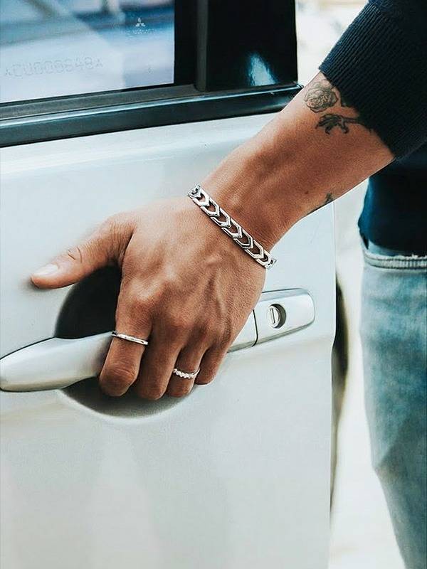 Designer Link Bracelet For Men : BRM245632S8HISL