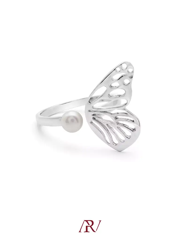 Butterfly Pearl Ring : ARV-RI-040